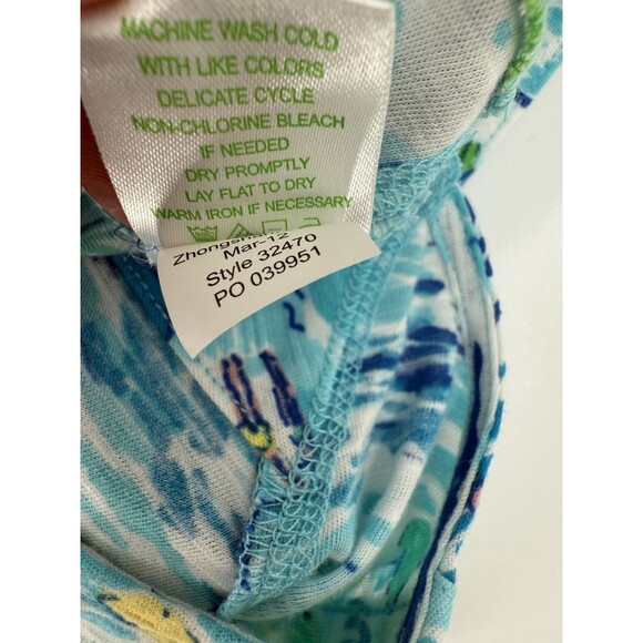 Lilly Pulitzer High Tide Toile Beach Resort Dress Size XSMALL Easy Wear EUC - Picture 11 of 12